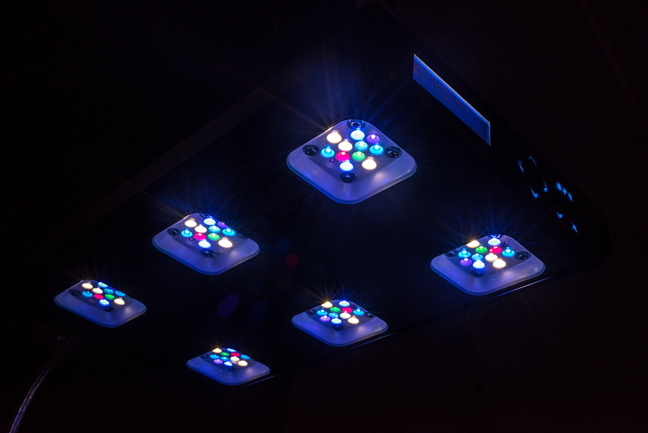 The GHL Mitras LX7 LED clusters